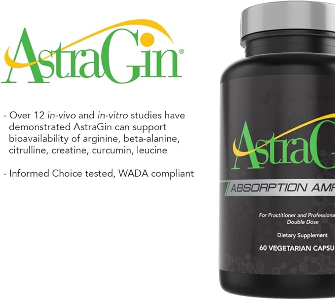 AstraGin Maximum bioavailability Enhancer for pre-Workout Supplements, BCAA and Protein Powder