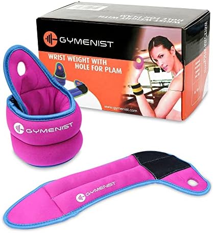 Pair of Wrist Weights With Hole for Thumb
