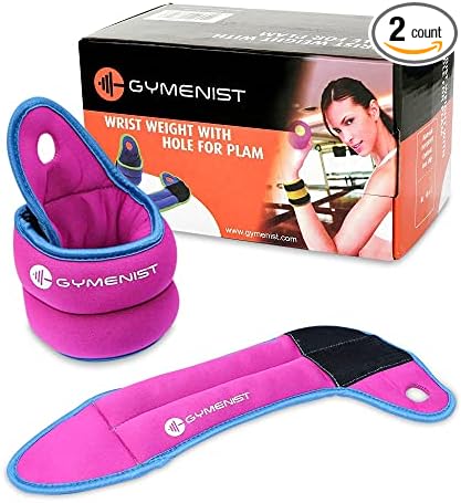 Pair of Wrist Weights With Hole for Thumb