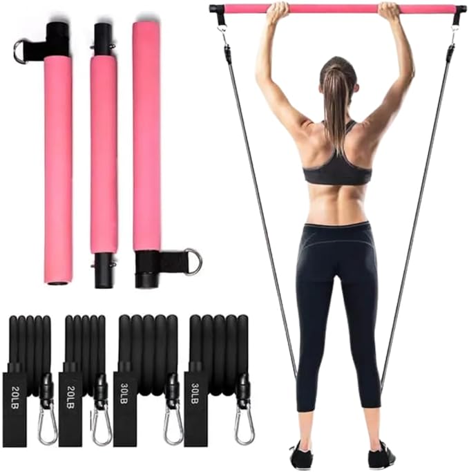 Joy's Life Pilates Bar Kit Workout Equipment for Legs