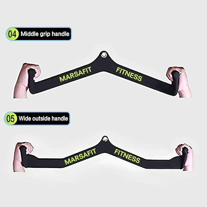 Home Gym Fitness Rowing T-bar V-bar Pulley Cable