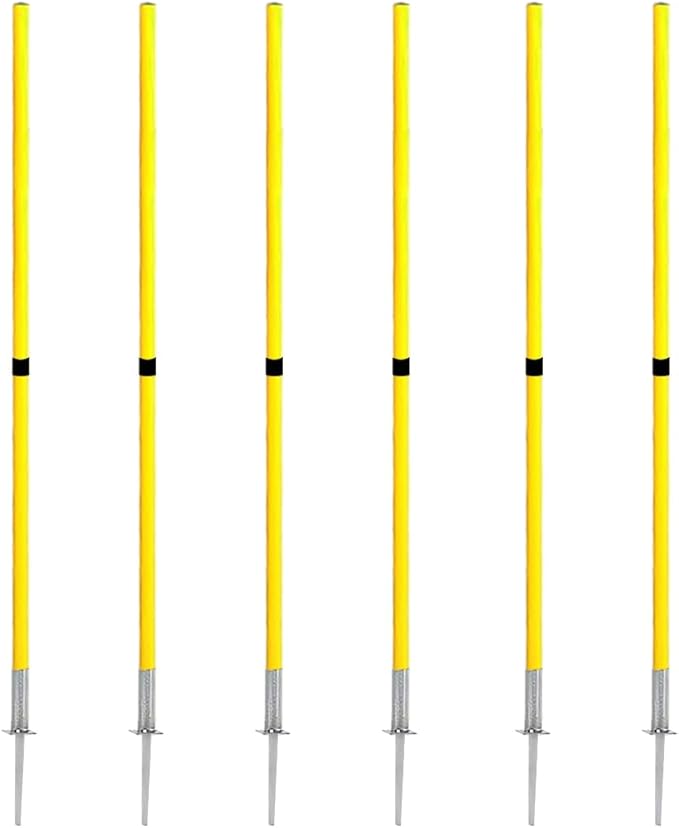 TNZMART Spring Agility Training Pole Set Soccer Plug-in