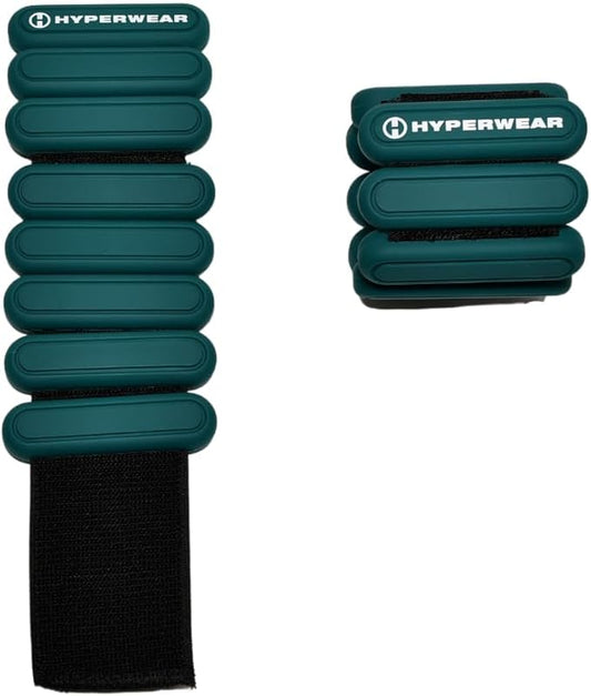 HYPERWEAR Stylish Wrist & Ankle Weights, Adjustable for Women, Walking, Running, Pilates, Yoga, Barre (1 lb Set of 2)
