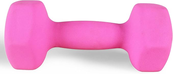 Neoprene Dumbbell Hand Weights, Anti-Slip, Anti-roll, Hex Shape Colorful, Pair or Set with Stand