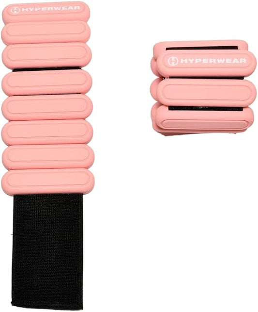HYPERWEAR Stylish Wrist & Ankle Weights, Adjustable for Women, Walking, Running, Pilates, Yoga, Barre (1 lb Set of 2)