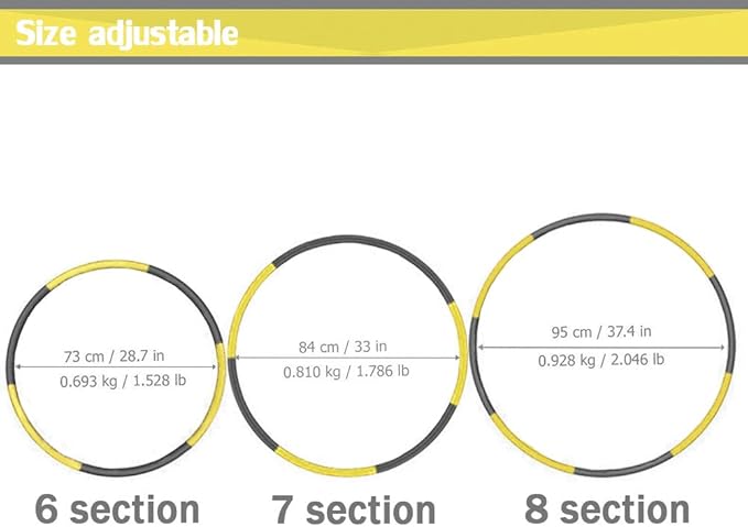 Auoxer Fitness Exercise Weighted Hoops
