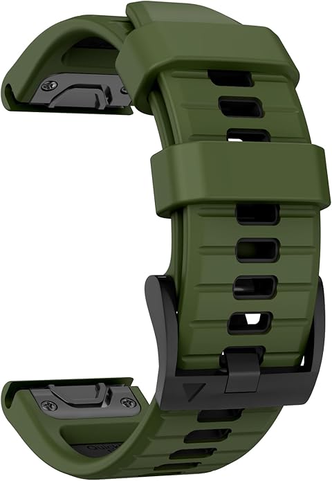 OVERSTEP Compatible with Fenix 7X Bands, 26mm Width Soft Silicone Replacement Strap for Fenix 7X Pro/Fenix 6X/ Fenix 5X/ Fenix 3 Smartwatch