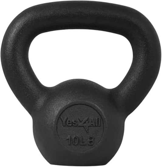 Yes4All Kettlebell Adjustable/Cast Iron/Protective Base Solid Smooth