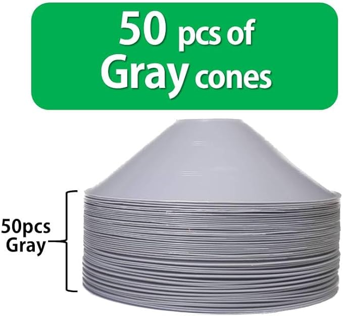 Thicker Disc Cones (Set of 50) Agility Soccer