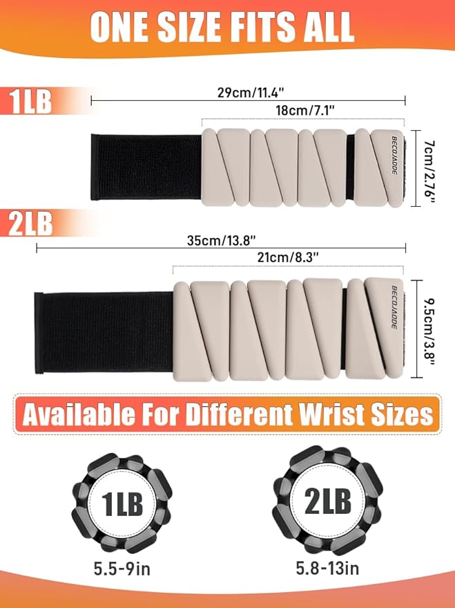 Wrist Ankle Weights Adjustable Training Intensity for Strength 2