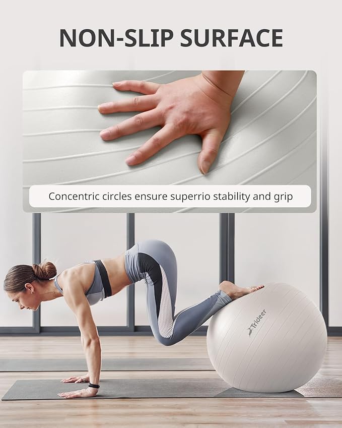 Trideer Yoga Ball Exercise Ball for Working Out 5 Sizes