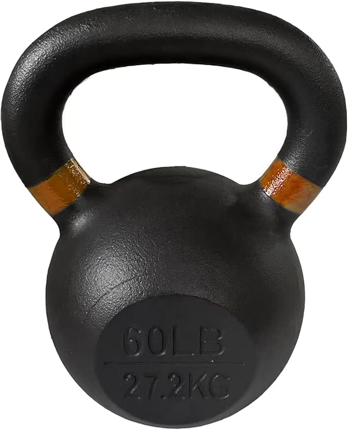 Cast Iron Kettlebell Weights for Home Gym, Heavy Duty Strength Training, Workout Equipment for HIIT, Functional Fitness
