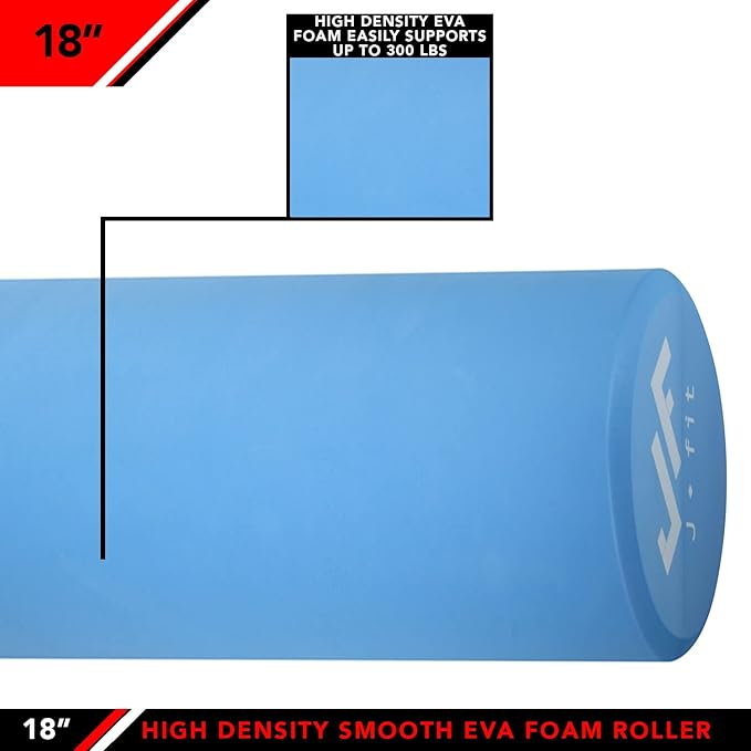JFIT High Density Smooth EVA Foam Roller -
