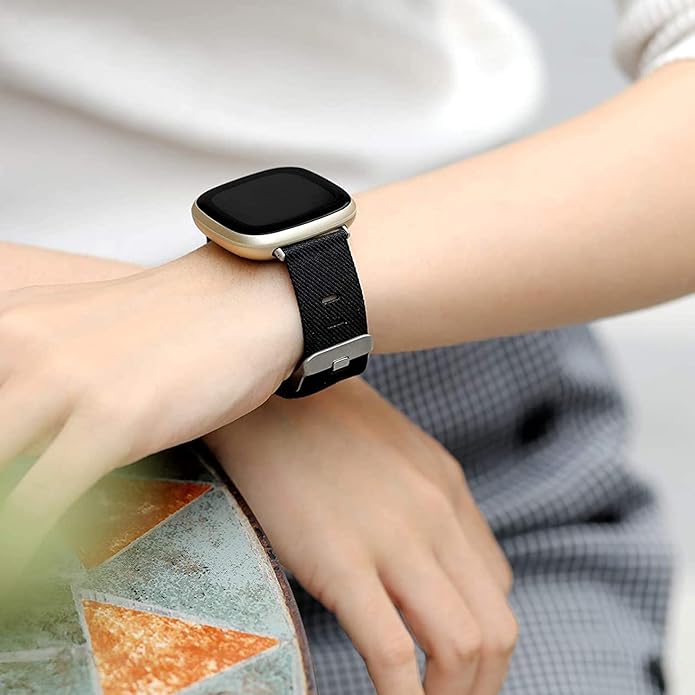 Compatible with Sanorum Smart Watches Band, 20mm, 22mm Breathable Nylon Woven Fabric Replacement Strap Compatible for HaSaKei G53, Sanorum G53, G56 Smart Watches
