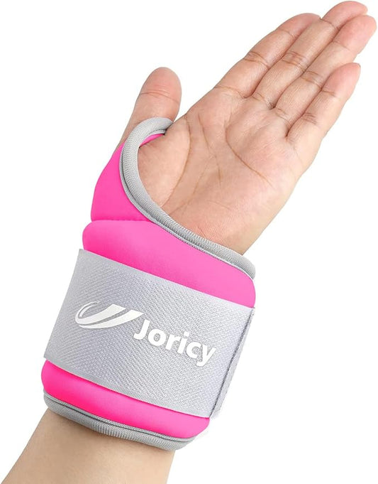 Wrist Weights with Thumb Loops Lock for Women Men Kids 1 Pair 2 3 4 5 6 LBS Arm Weight Ankle Weights Weighted Gloves for Running Walking Jogging Physical Therapy Gym Workout Cardio Exercises
