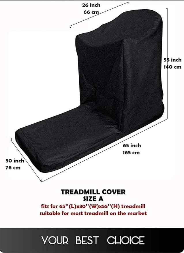 Treadmill Cover for Non-Folding Home Treadmill with Zipper and Drawstring