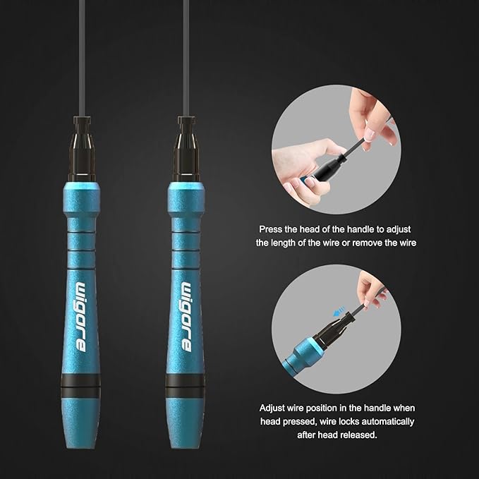 Jump Rope, Tangle free rapid speed jump ropes