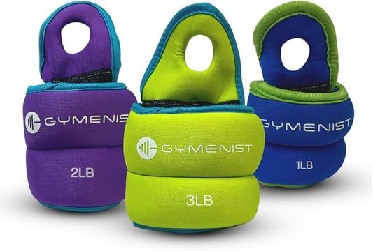 Pair of Wrist Weights With Hole for Thumb