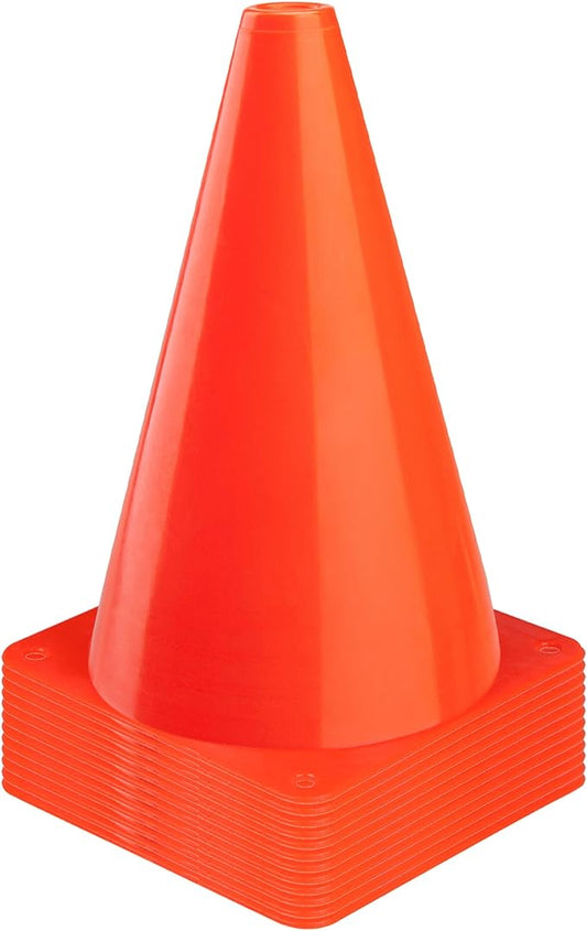 CARTMAN Plastic Training Cones (Set of 12/24 Pack 9" or 12/24 Pack 7" or 12/24 Pack