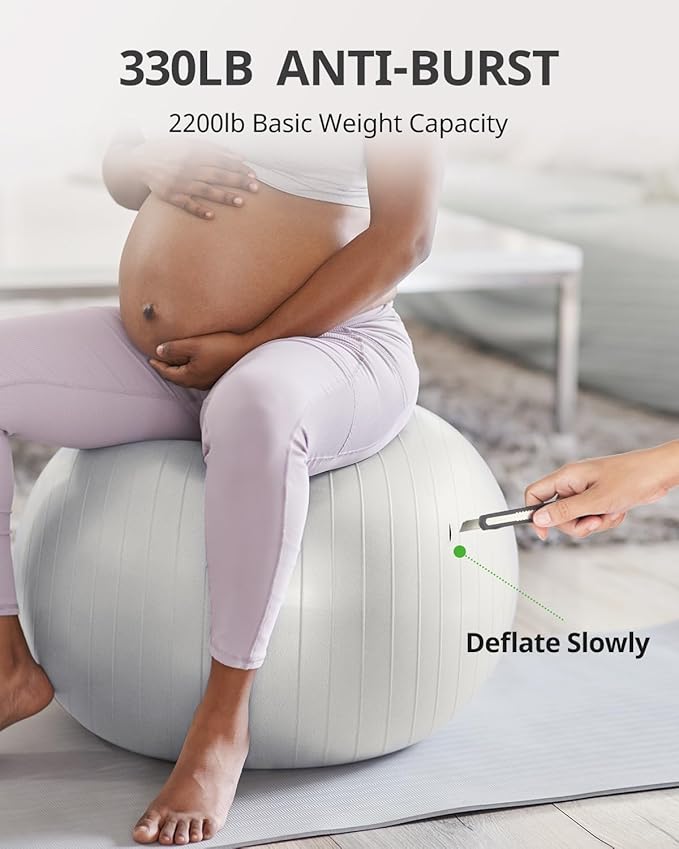 Trideer Yoga Ball Exercise Ball for Working Out 5 Sizes