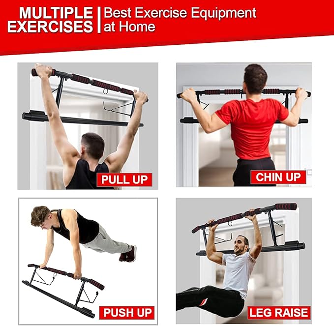 [2024 Upgrade] Multi-Grip Pull up Bar for Doorway