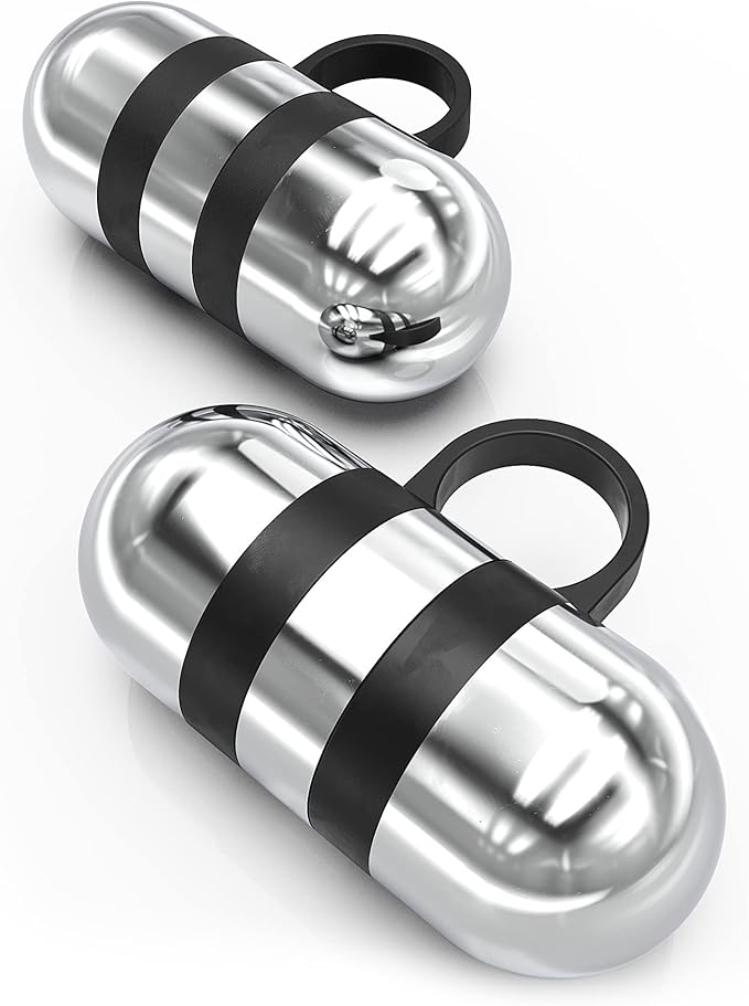 Synergee Cardio Hand Weights. Steel Hand Weights Dumbbell Set with Anti-Slip Silicone Finger Loop for Workout, Fitness, Training for Men and Women. Sold in Pairs. Available in 1lb, 1.5lb and 2lb Sets