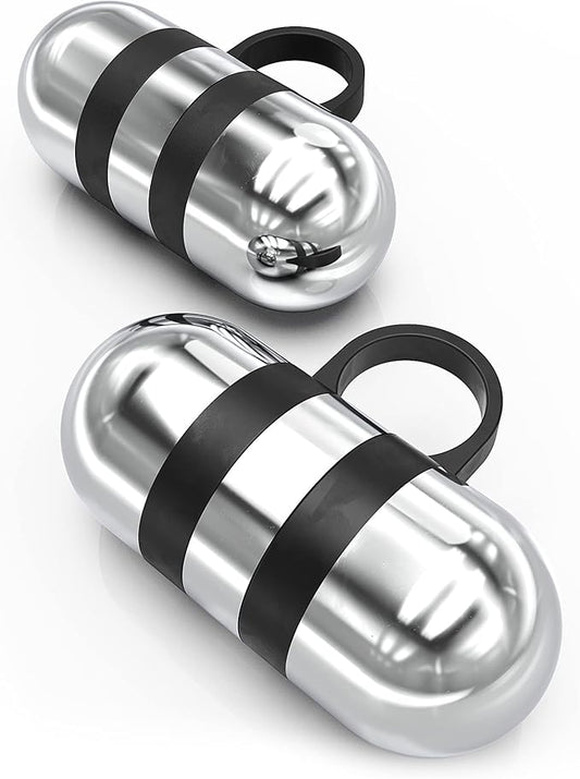 Synergee Cardio Hand Weights. Steel Hand Weights Dumbbell Set with Anti-Slip Silicone Finger Loop for Workout, Fitness, Training for Men and Women. Sold in Pairs. Available in 1lb, 1.5lb and 2lb Sets