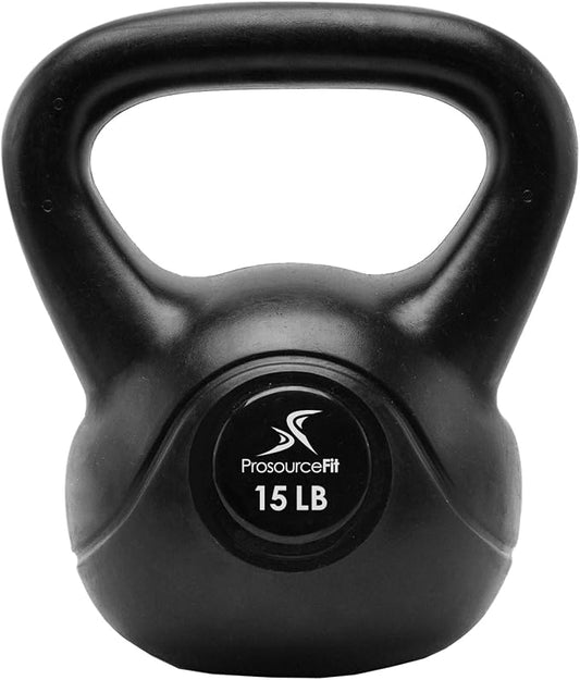 ProsourceFit Vinyl Plastic Kettlebell from 10, 15, 20, 25, 30, and 35 lbs