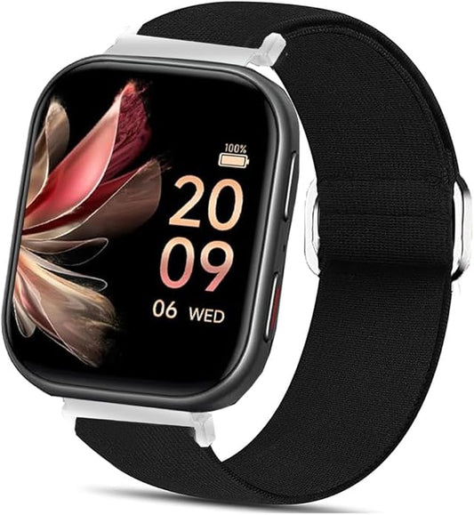 Compatible for FITVII Fitness Tracker Bands, 18mm, 20mm, 22mm Stretch Elastics Nylon Adjustable Replacement Strap Accessories
