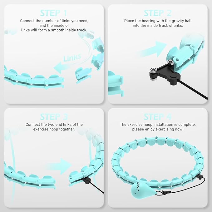 Weighted Hula Circle with 24 Links for Adults