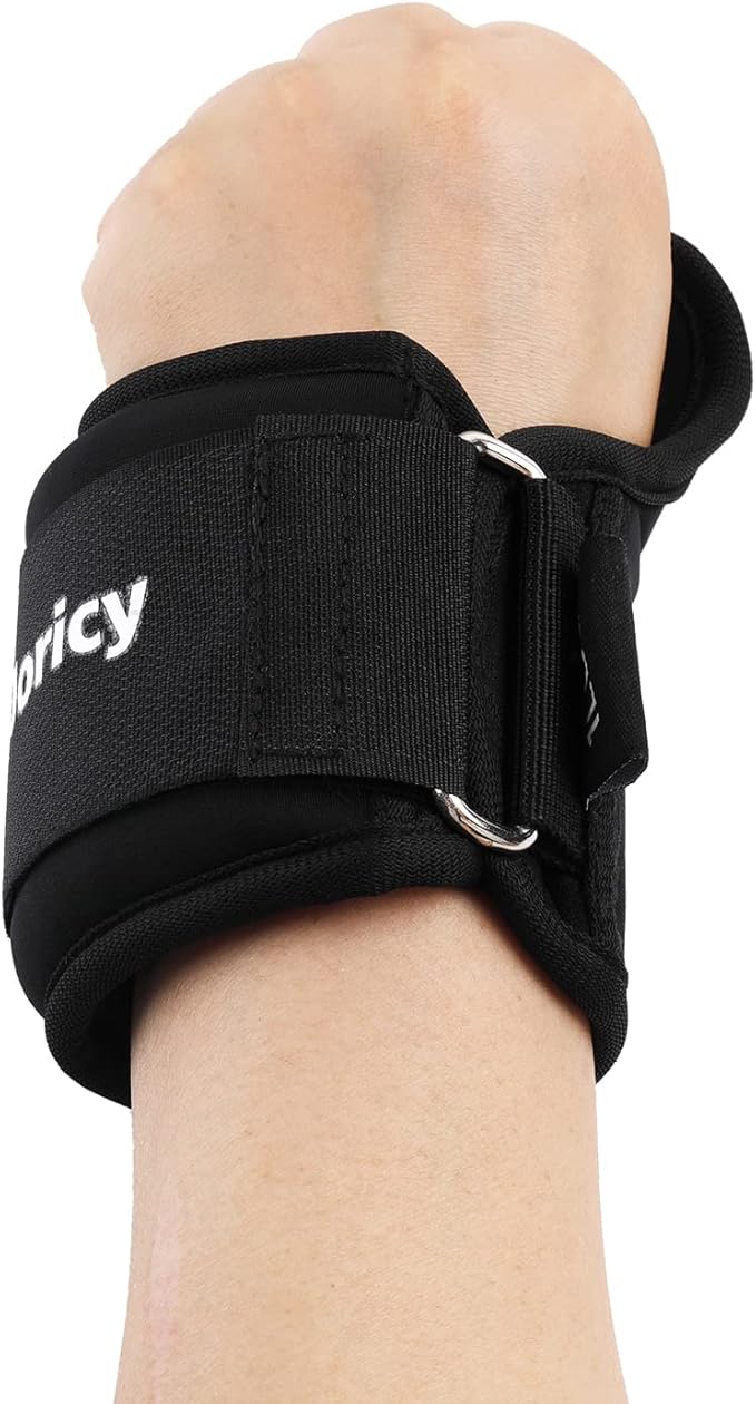Wrist Weights with Thumb Loops Lock for Women Men Kids 1 Pair 2 3 4 5 6 LBS Arm Weight Ankle Weights Weighted Gloves for Running Walking Jogging Physical Therapy Gym Workout Cardio Exercises