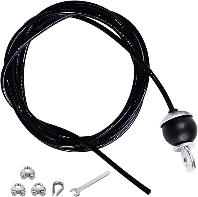 Home Gym Fitness LAT Pulldown Cable Replacement 78/118/ 236 Inch, 6mm Adjustable (236 Inch)
