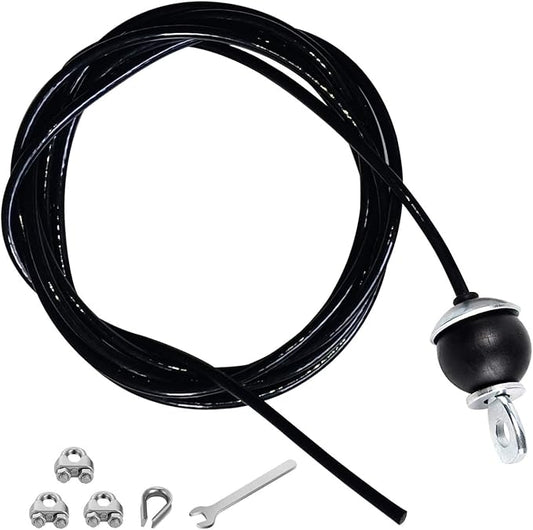 Home Gym Fitness LAT Pulldown Cable Replacement 78/118/ 236 Inch, 6mm Adjustable (236 Inch)