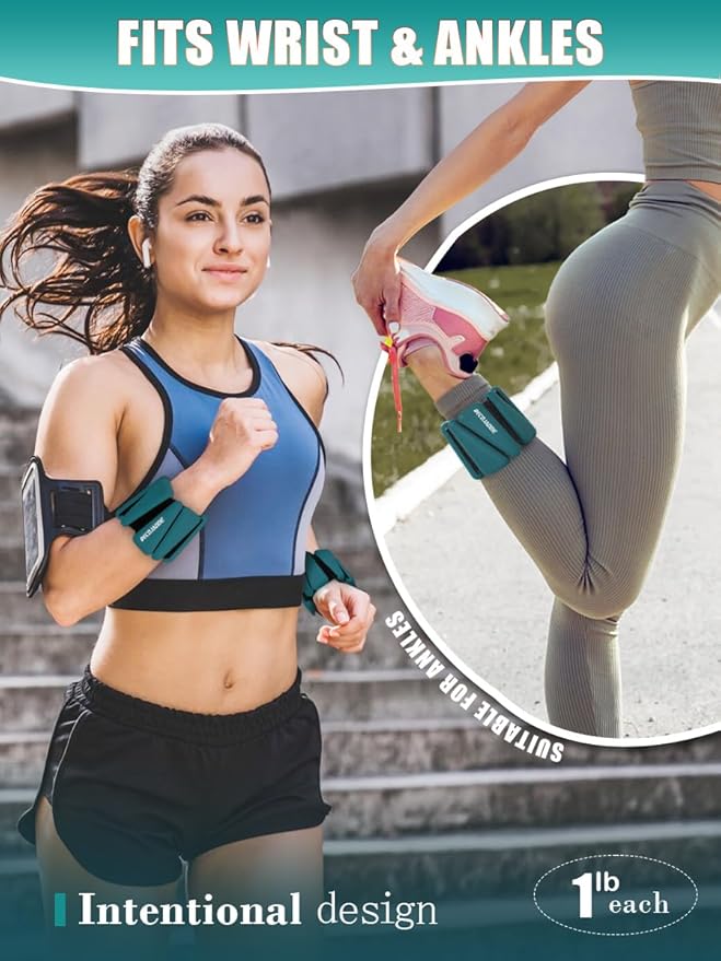 Wrist Ankle Weights Adjustable Training Intensity for Strength 2