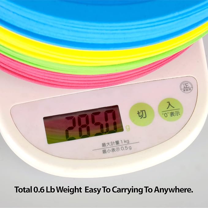 Pro Disc Cones Agility Training Markers 40 Pack,Flat