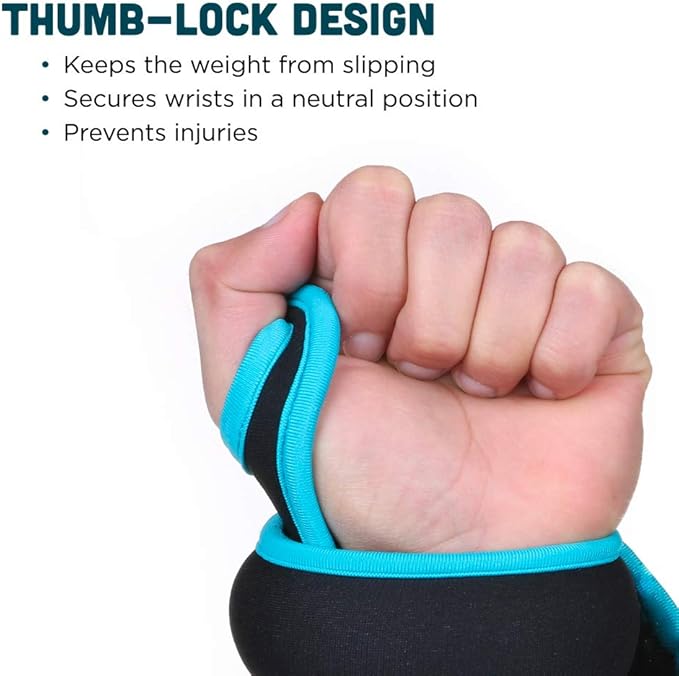 Wrist Weights Set Thumblock Arm Weight for Women