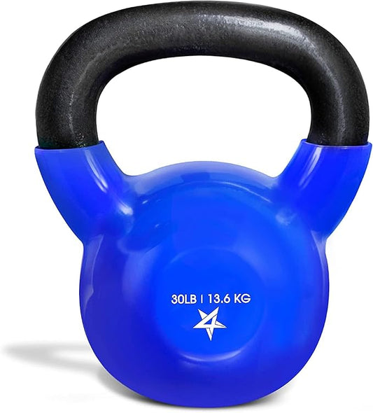 Yes4All 5-65lbs Kettlebells Vinyl Coated Cast Iron