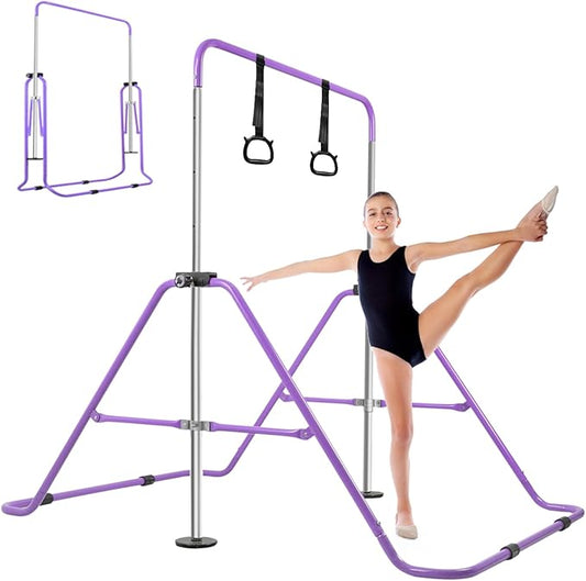 Gymnastics Bar for Home Expandable Adjustable Height Gymnastic