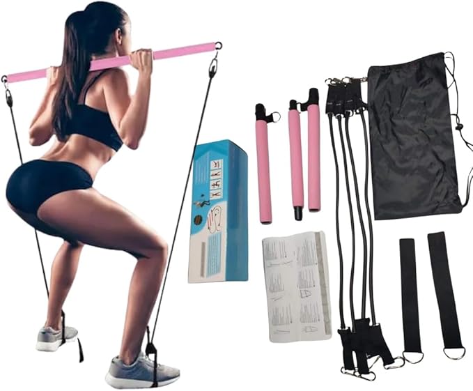 Joy's Life Pilates Bar Kit Workout Equipment for Legs