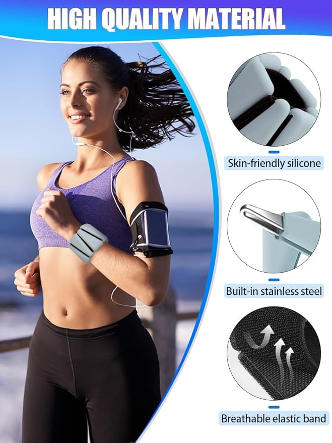 Wrist Ankle Weights Adjustable Training Intensity for Strength 2