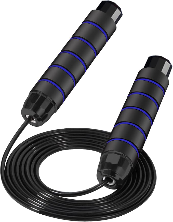 FITMYFAVO Jump Rope Cotton Adjustable Skipping Weighted jumprope