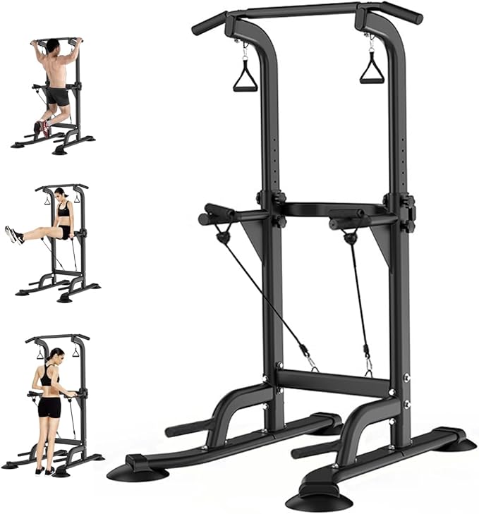 Power Tower Pull Up Bar Stand Assisted Training 330LBS