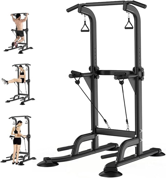 Power Tower Pull Up Bar Stand Assisted Training 330LBS