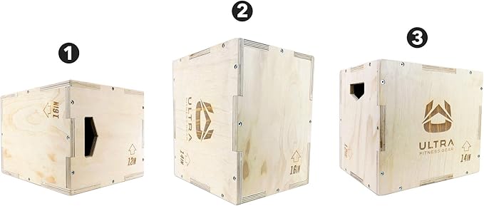 Plyo Box - Wooden 3-in-1 Plyometric Jump Box