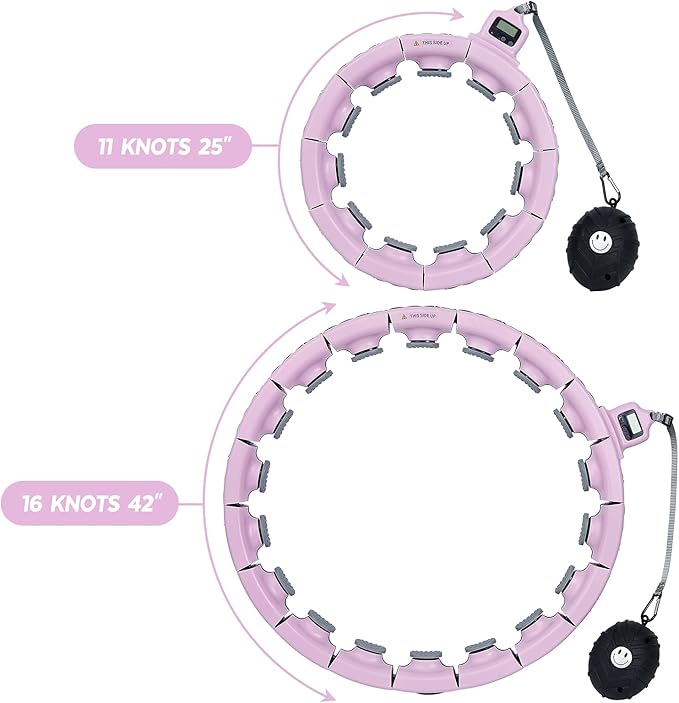 Weighted Smart Fit Hoop for Adults Weight Loss 18 Detachable