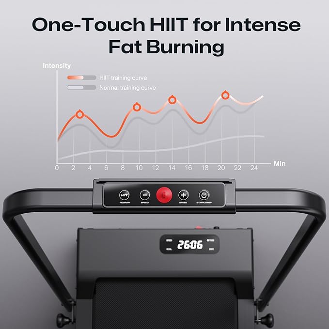 Walking pad, 3-in-1 Under Desk Treadmill for Home and Office, 2.5 HP Portable Walking Jogging Running Machine with Remote Control and LED Display