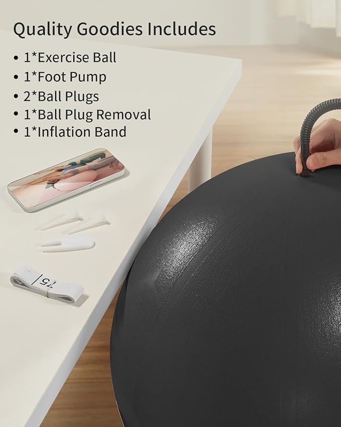 Anti-Burst Exercise Ball for Working Out