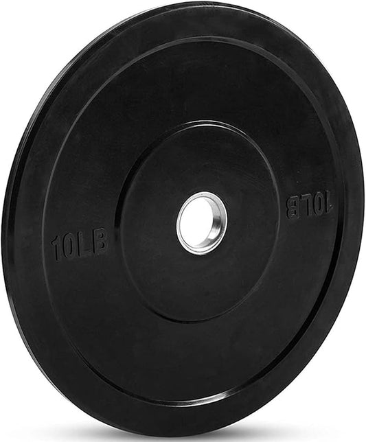 JFIT Olympic 2" Cast Iron Grip Plate OR 2" Rubber Bumper Plates for Barbell - Singles OR Pairs - 6 Weights Available (2.5lbs to 45lbs) Plates for Strength Training, Weightlifting, Bodybuilding