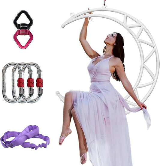 PRIOR FITNESS Aerial Moon Lyra Hoop Set