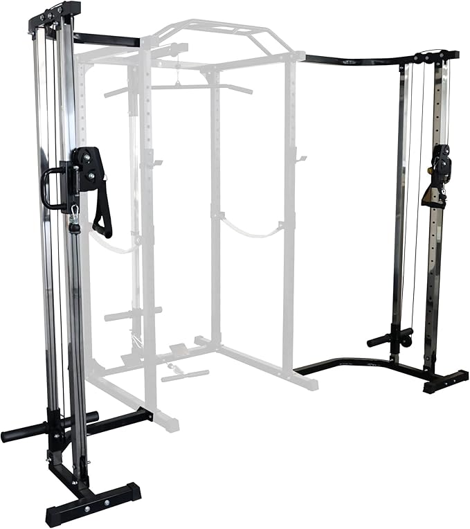Signature Fitness Multi-Function Adjustable Power Cage with J-Hooks